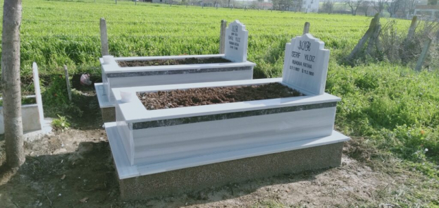 derecik mermer mezar modeli